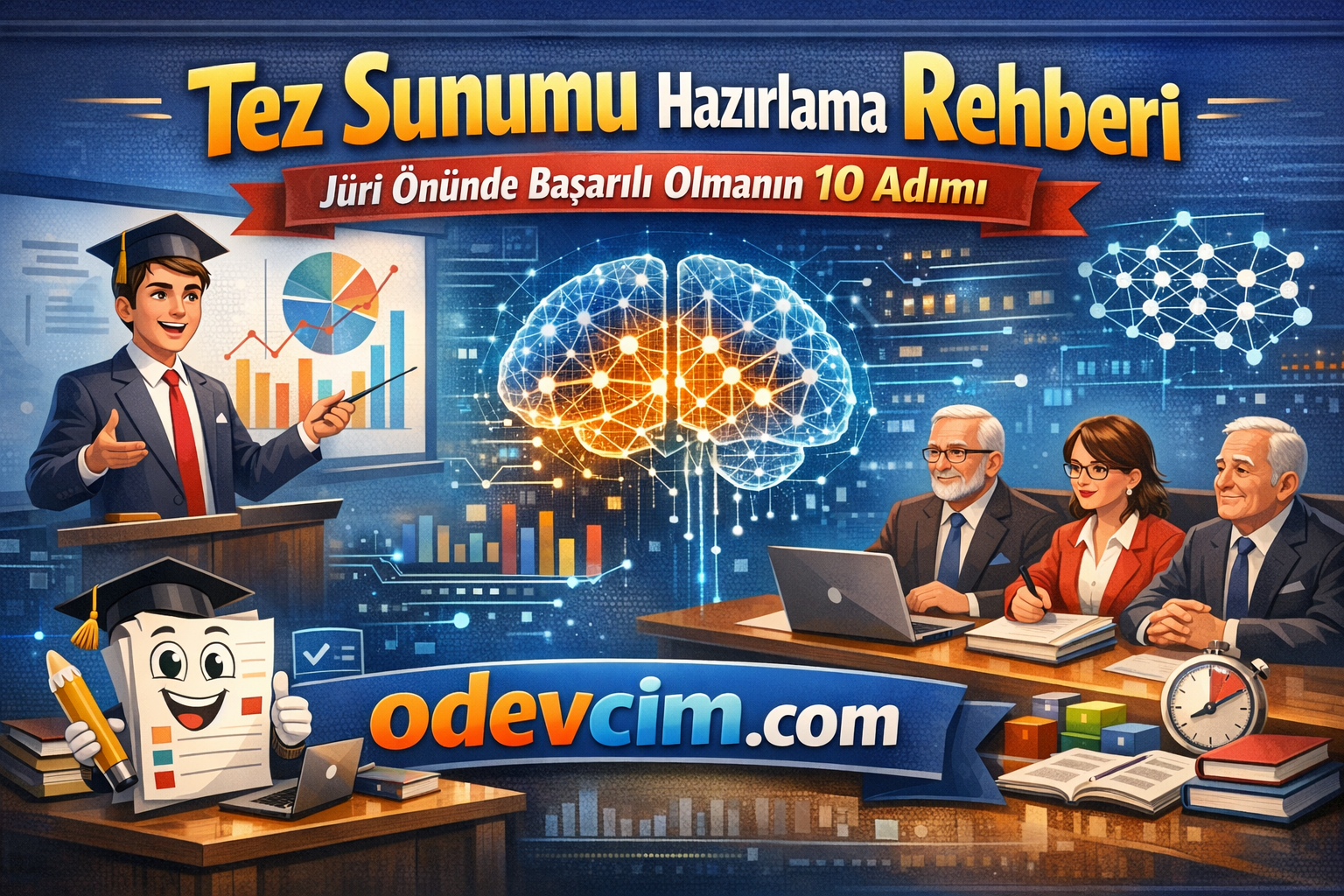 Tez Sunumu Hazırlama Rehberi – Jüri Önünde Başarılı Olmanın 10 Adımı