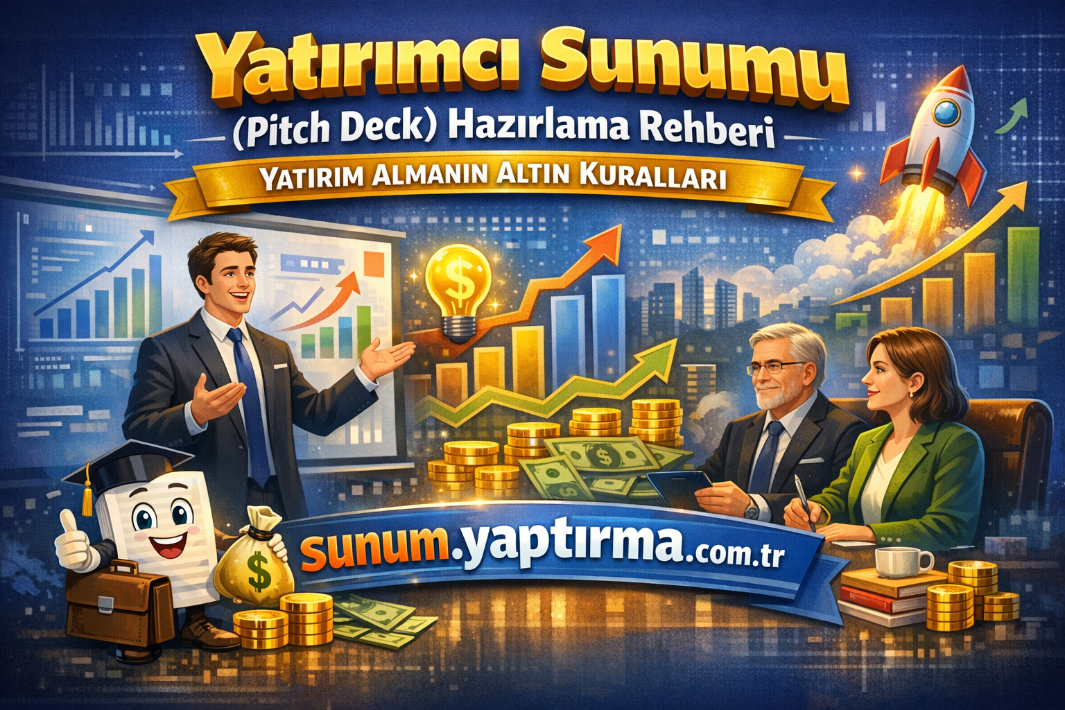 Yatırımcı Sunumu (Pitch Deck) Hazırlama Rehberi – Yatırım Almanın Altın Kuralları