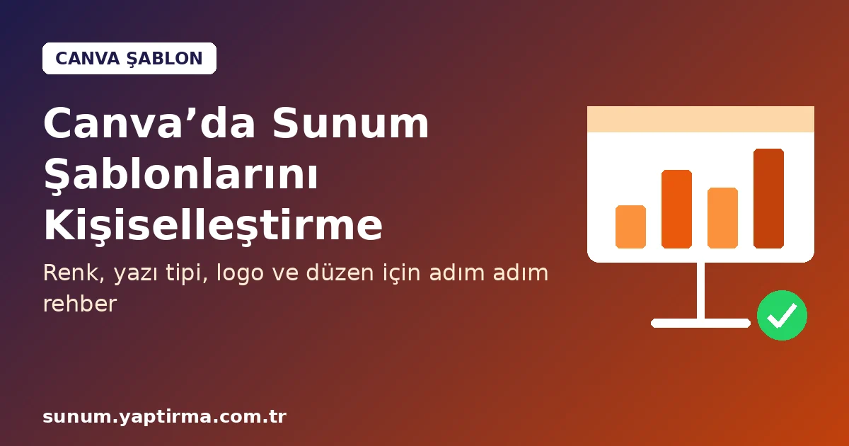 Canva’da sunum şablonları kişiselleştirme adımları