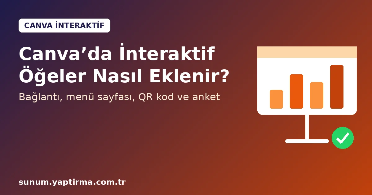 Canva’da interaktif öğeler ekleme adımları